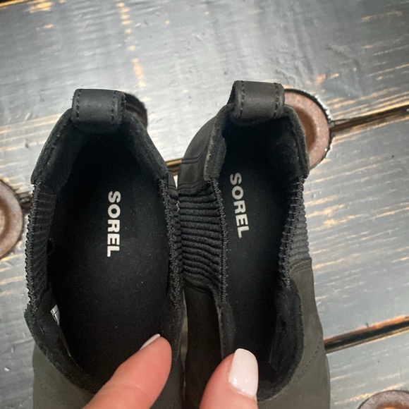 Sorel Joan of Arc Wedge Ankle Boots in Army Green - Size 6.5 - Picture 7 of 9